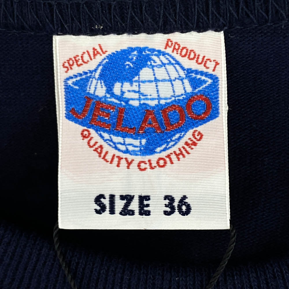 JPT-1505 S/S TEE CAMP LOWDEN プリント Tシャツ ネイビー系 36【新古品】【未使用】【中古】