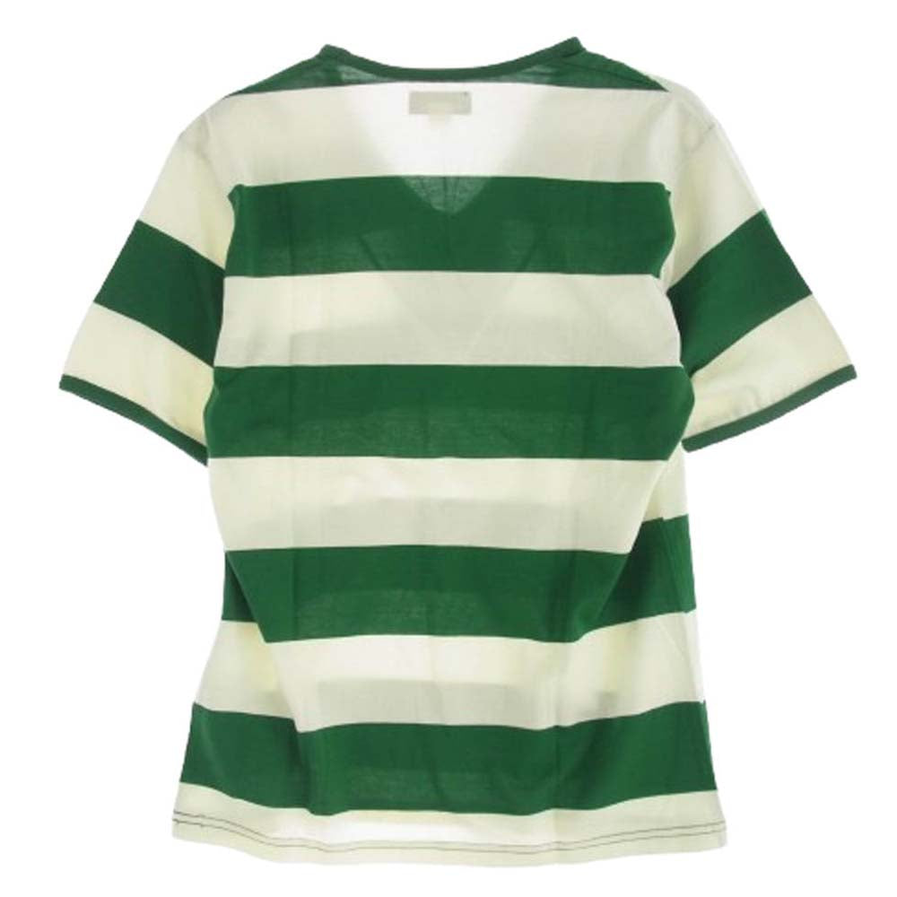 JELADO ジェラード JAGT-009 Jackass Club Tee ジャッカス クラブ ボーダー Vネック Tシャツ オフホワイト系 グリーン系 36【極上美品】【中古】