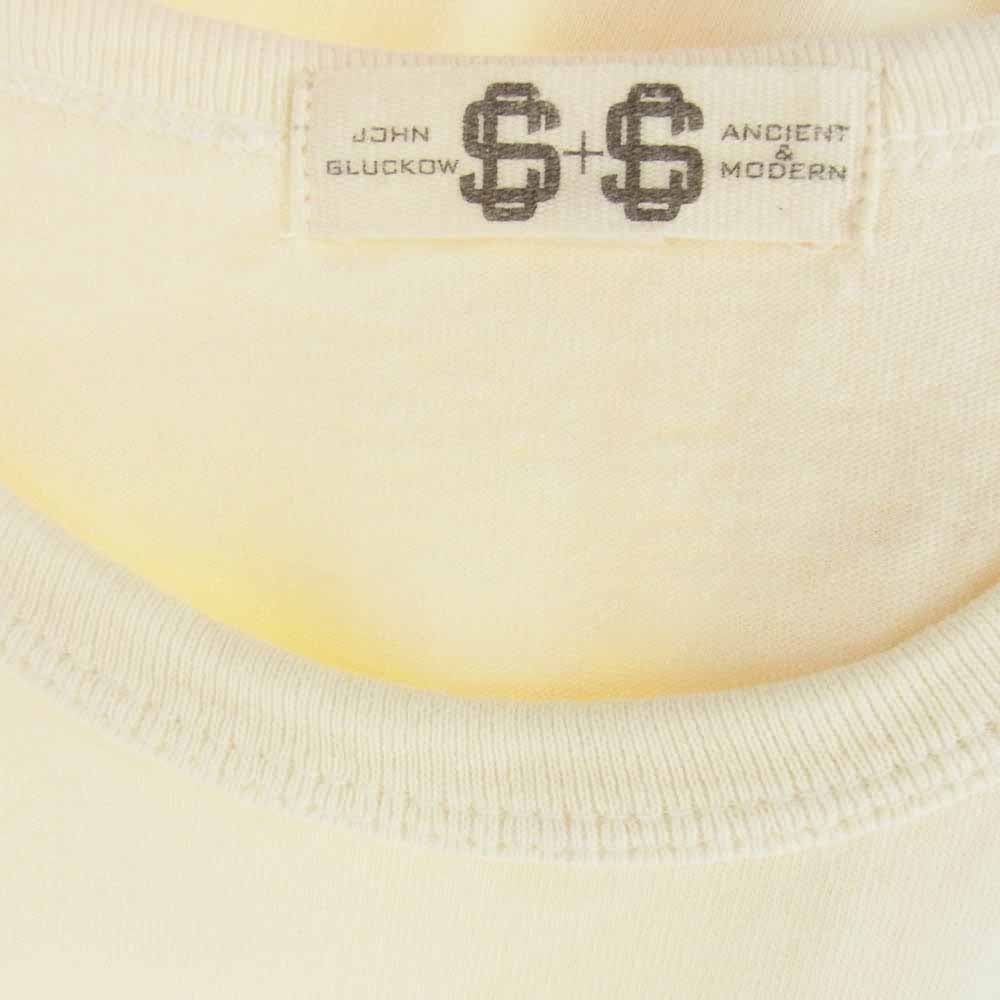 JELADO ジェラード JOHN GLUCKOW ジョングラッコー Animals Brand Tee プリント Tシャツ オフホワイト系 S【中古】