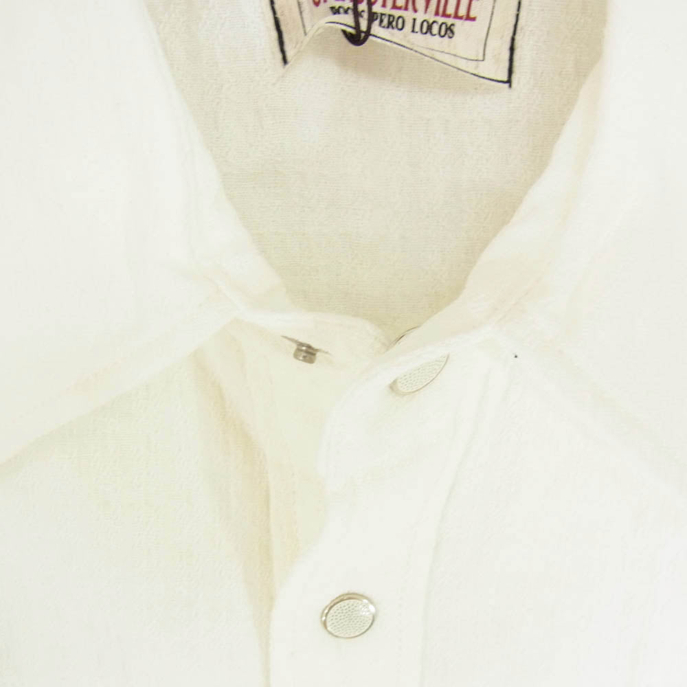 GANGSTERVILLE ギャングスタービル GSV-19-SS-30 KINGSLAND L/S SHIRT ウエスタン シャツ ホワイト系 S【極上美品】【中古】