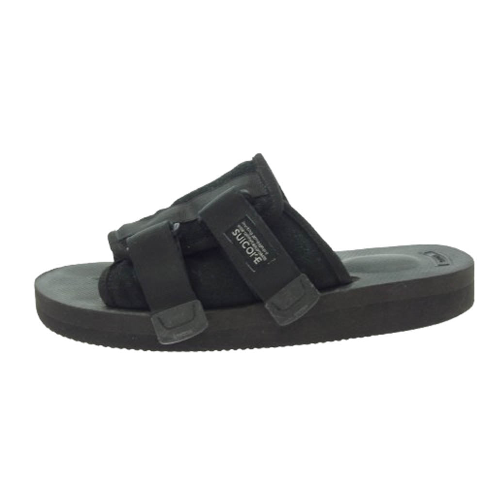 SUICOKE スイコック スエード ダブルストラップ サンダル ブラック系 26cm【中古】