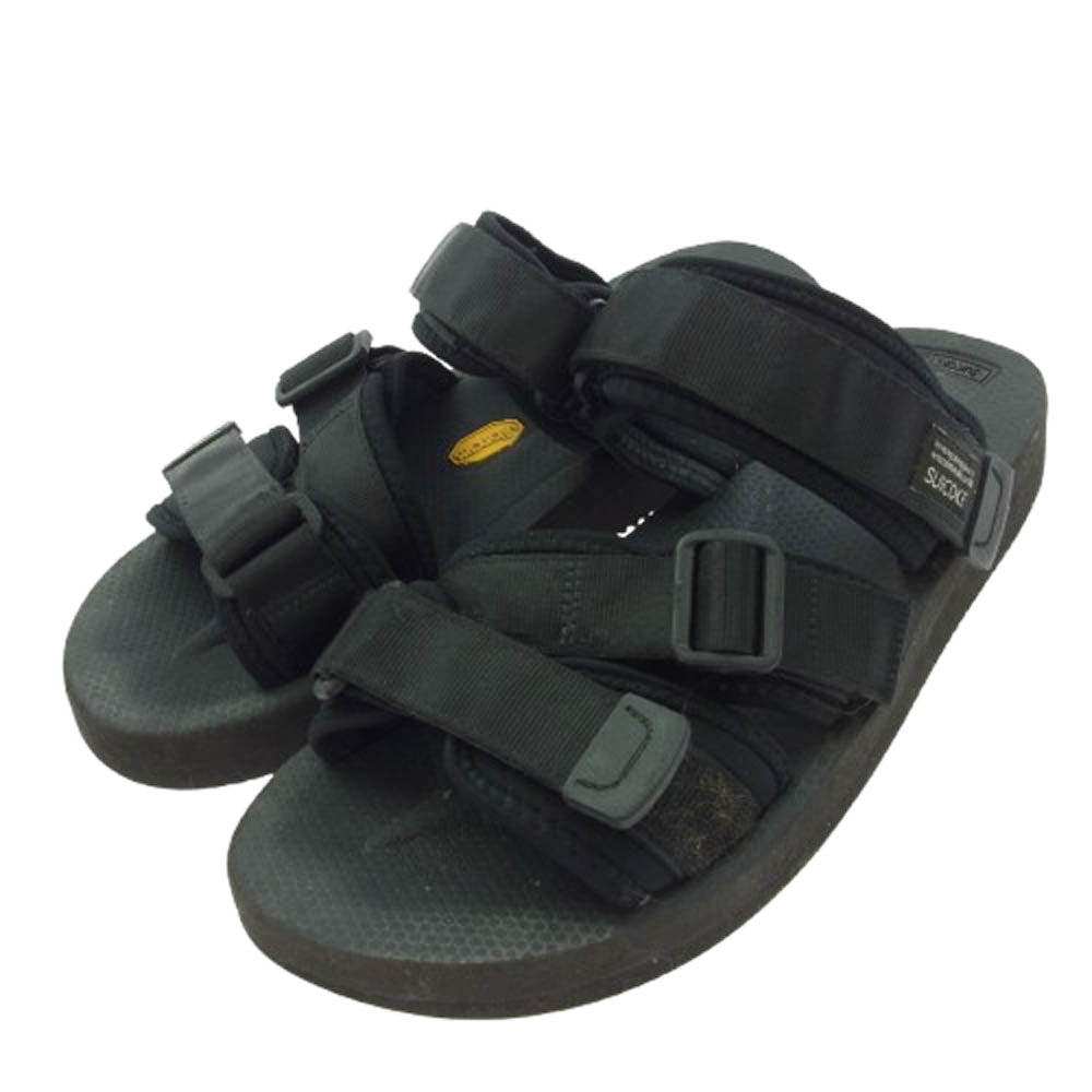 SUICOKE スイコック ダブルストラップ サンダル ブラック系 26cm【中古】
