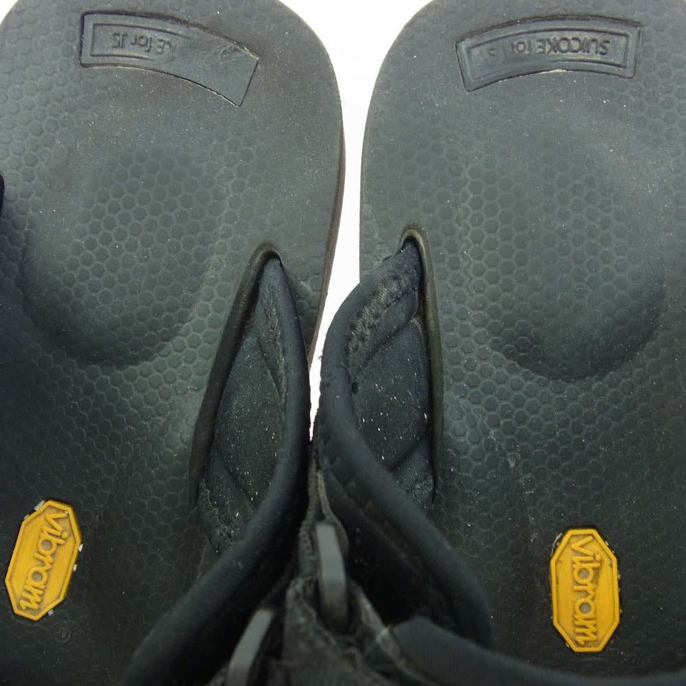 SUICOKE スイコック ダブルストラップ サンダル ブラック系 26cm【中古】