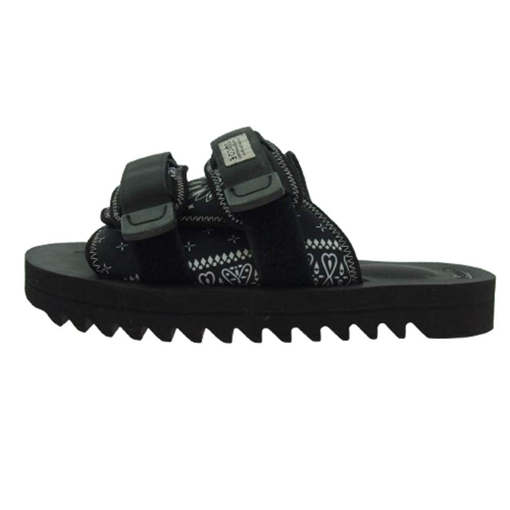 SUICOKE スイコック ダブルストラップ バンダナ サンダル ブラック系 26cm【中古】