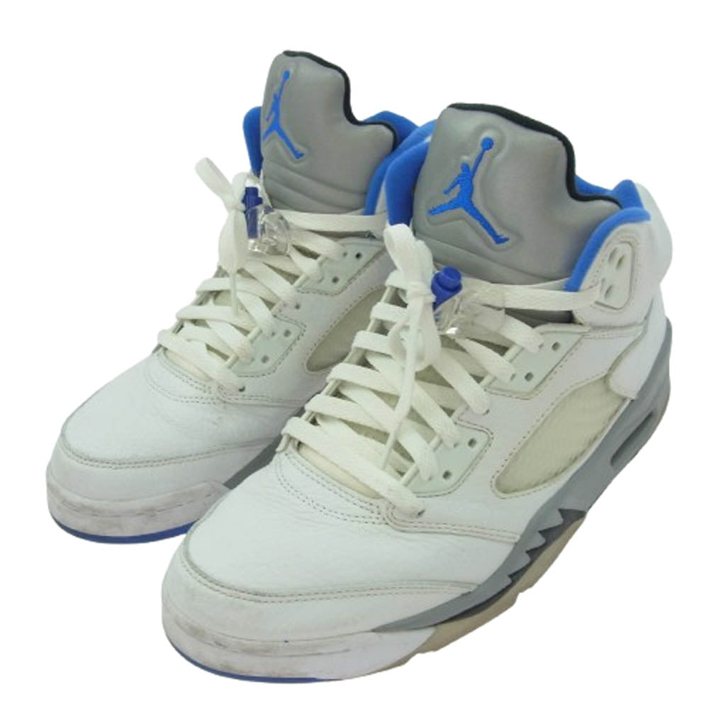 NIKE ナイキ DD0587-140 Air Jordan 5 Stealth 2.0 エアジョーダン5 ステルス2.0 ハイカット AJ5 スニーカー ホワイト系 27cm【中古】