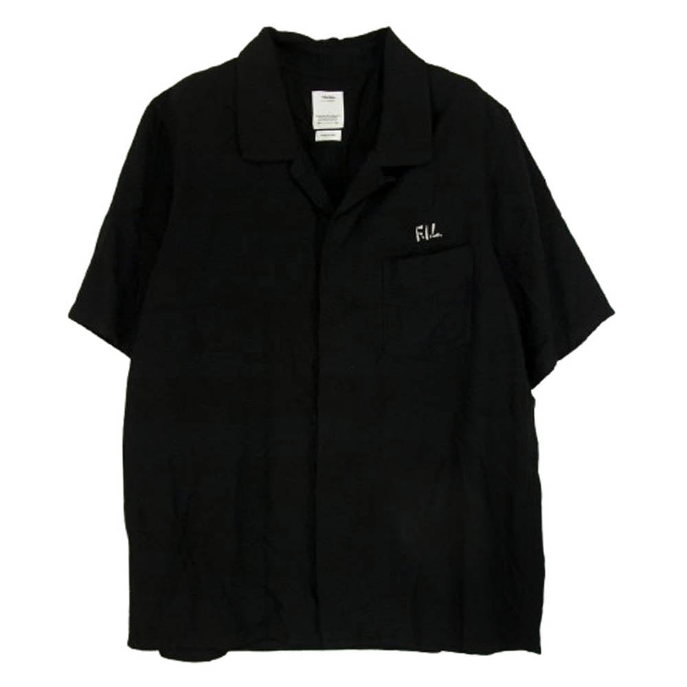 VISVIM ビズビム 0120305011006 FREE EDGE SHIRT S/S 半袖 シャツ ブラック系 1【中古】