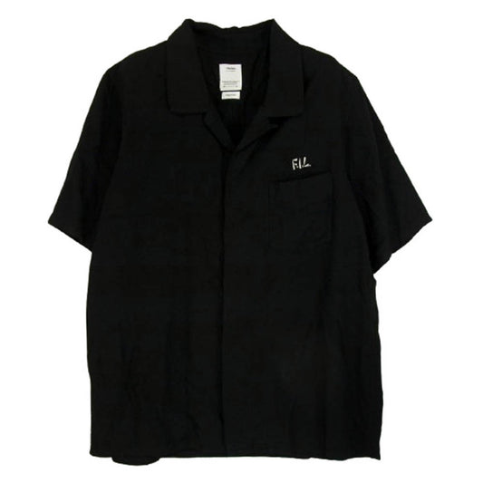 VISVIM ビズビム 0120305011006 FREE EDGE SHIRT S/S 半袖 シャツ ブラック系 1【中古】