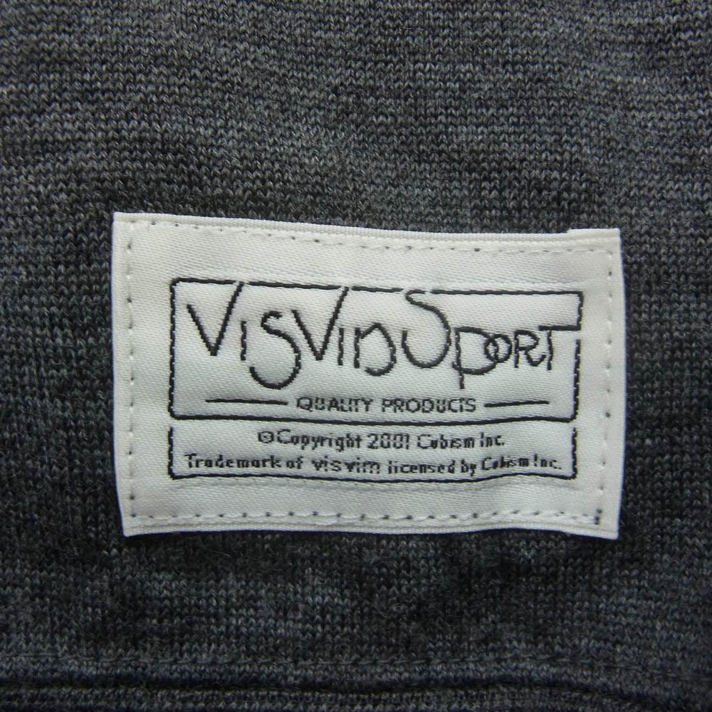 VISVIM ビズビム SPORT VS 0121408010003 JUMBO HOODIE P.O. SUPERFINE ウール フーディ パーカー チャコール系 2【中古】