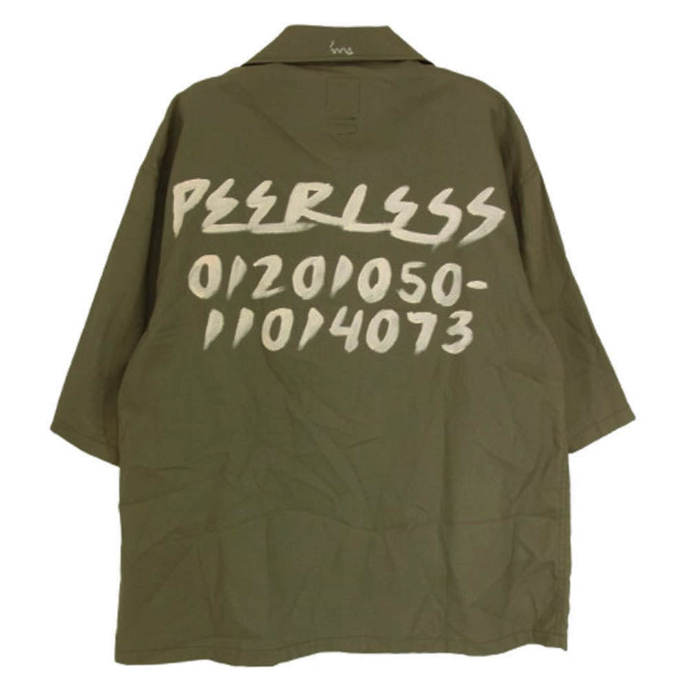 VISVIM ビズビム 20SS 0120105011014 CORNET SHIRT S/S コルネット 半袖 シャツ カーキ系 1【中古】