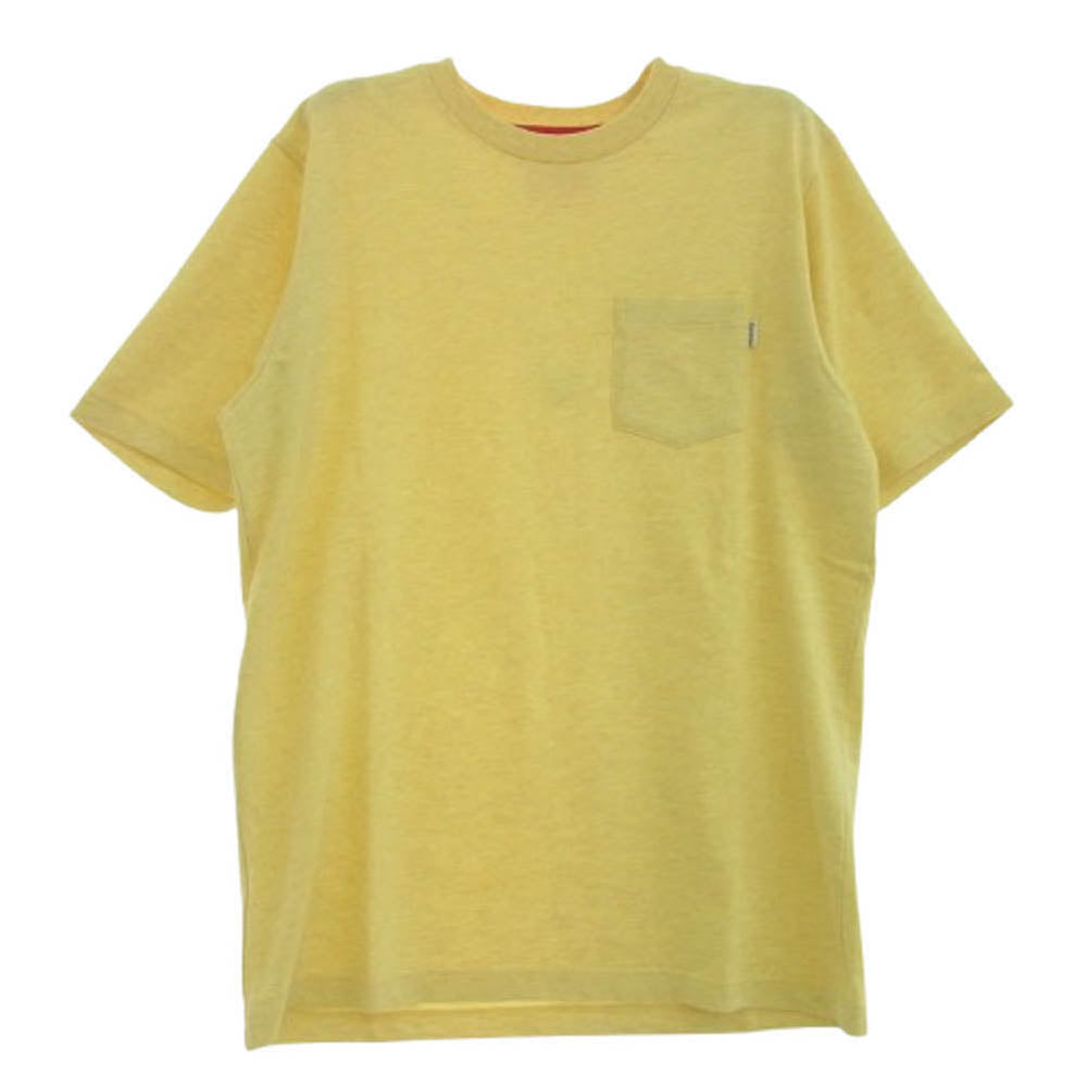Supreme シュプリーム S/S Pocket Tee ポケット Tシャツ 半袖カットソー イエロー系 M【極上美品】【中古】