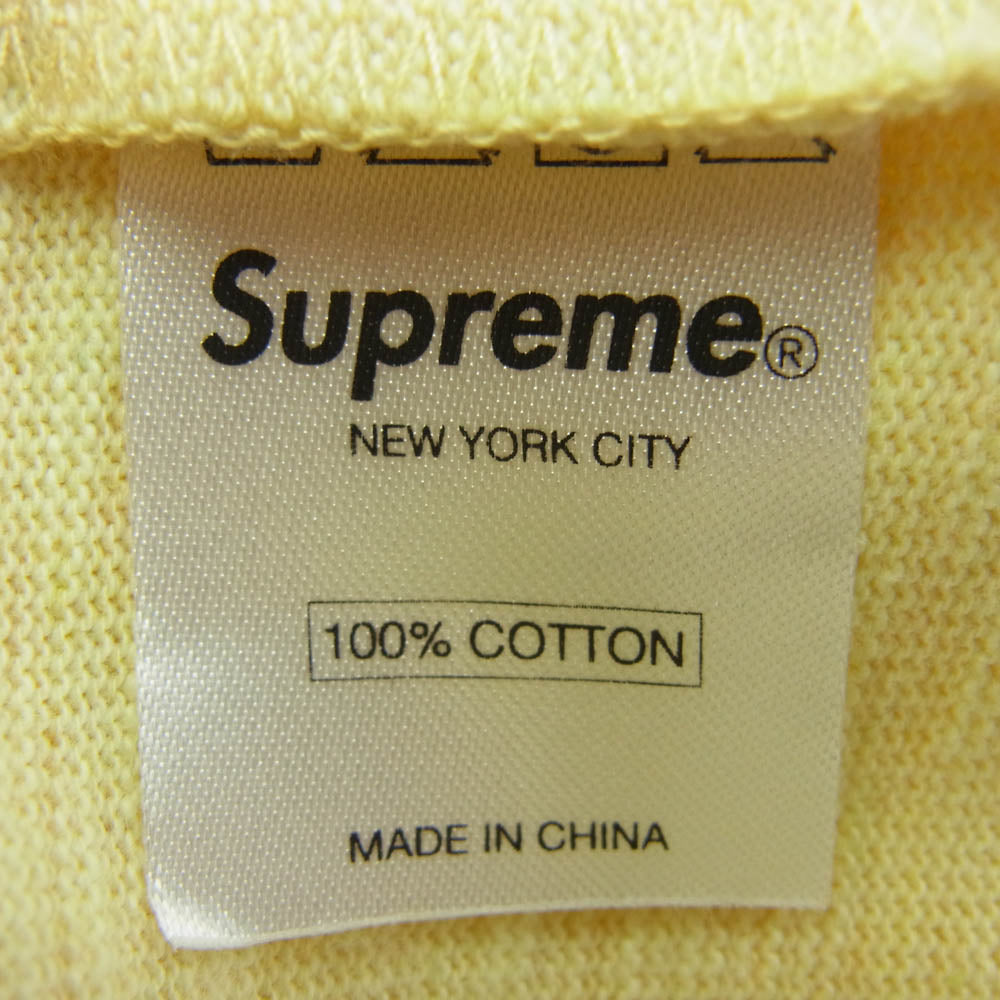 Supreme シュプリーム S/S Pocket Tee ポケット Tシャツ 半袖カットソー イエロー系 M【極上美品】【中古】