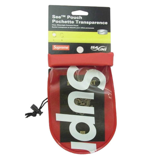 Supreme シュプリーム 18SS Seal Line See Pouch Large シールライン ポーチ ラージ 防水ポーチ レッド レッド系【新古品】【未使用】【中古】