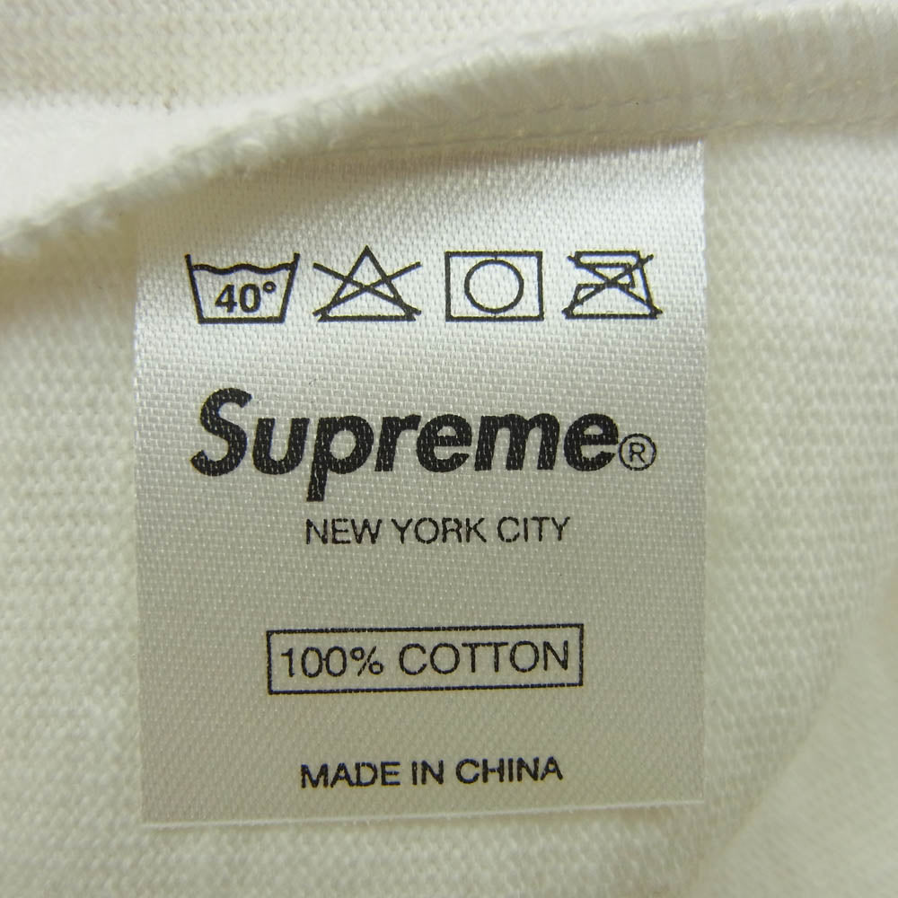 Supreme シュプリーム 09SS Whiskey Raglan L/S Tee 袖プリント ラグラン ロングスリーブTシャツ 長袖カットソー レッド レッド系 ホワイト系 M【極上美品】【中古】