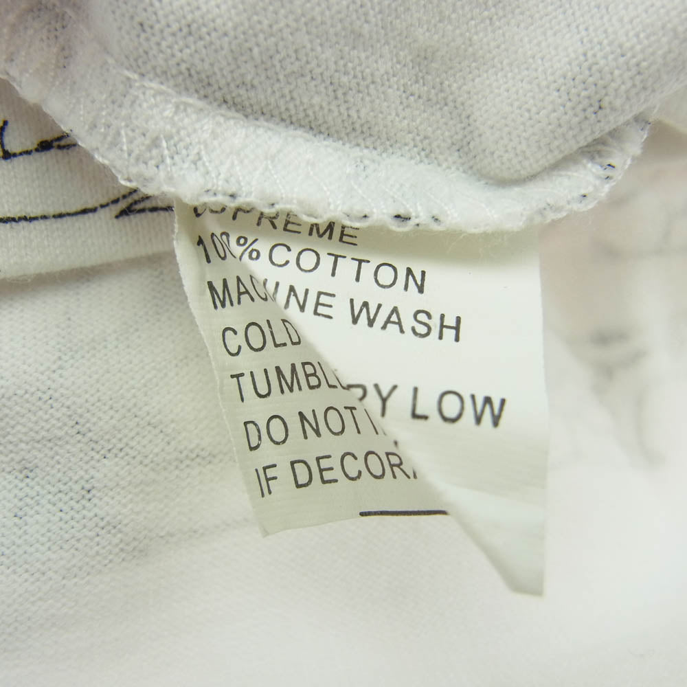 Supreme シュプリーム 90s archive アーカイブ 初期紙タグ Porno Ringer Pocket Tee ポルノ リンガー Tシャツ 半袖カットソー ホワイト系 ブラック系 M【中古】