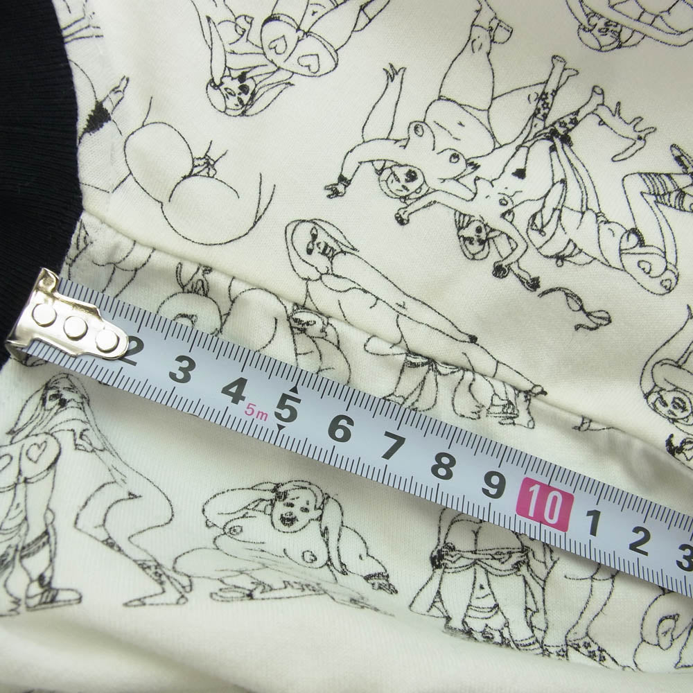 Supreme シュプリーム 90s archive アーカイブ 初期紙タグ Porno Ringer Pocket Tee ポルノ リンガー Tシャツ 半袖カットソー ホワイト系 ブラック系 M【中古】