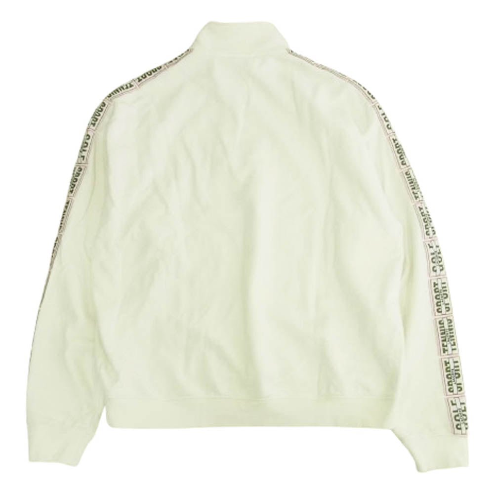 LACOSTE ラコステ SH2103  XH2102 スリーブテーピング ハーフジップ スタンドカラー スウェット 上下 セットアップ ホワイト系 L【中古】