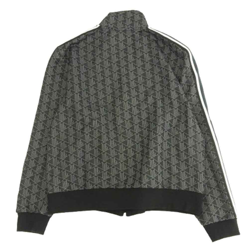 LACOSTE ラコステ SH1368 XH1440 モノグラム ジャカード トラック ジャケット パンツ 上下 セットアップ ダークグレー系 ジャケットXL、パンツL【中古】