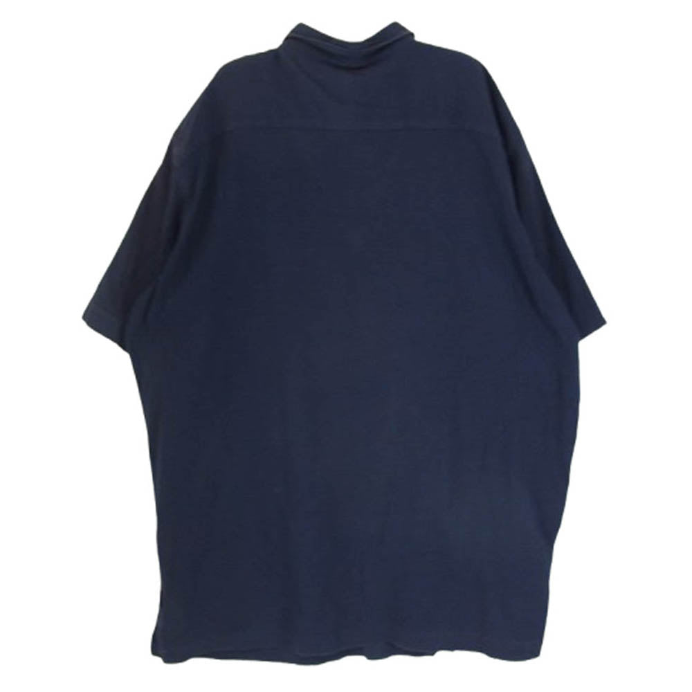 patagonia パタゴニア 19年製 52921 ORGANIC COTTON オーガニック コットン 半袖 シャツ ネイビー系 XXL【中古】