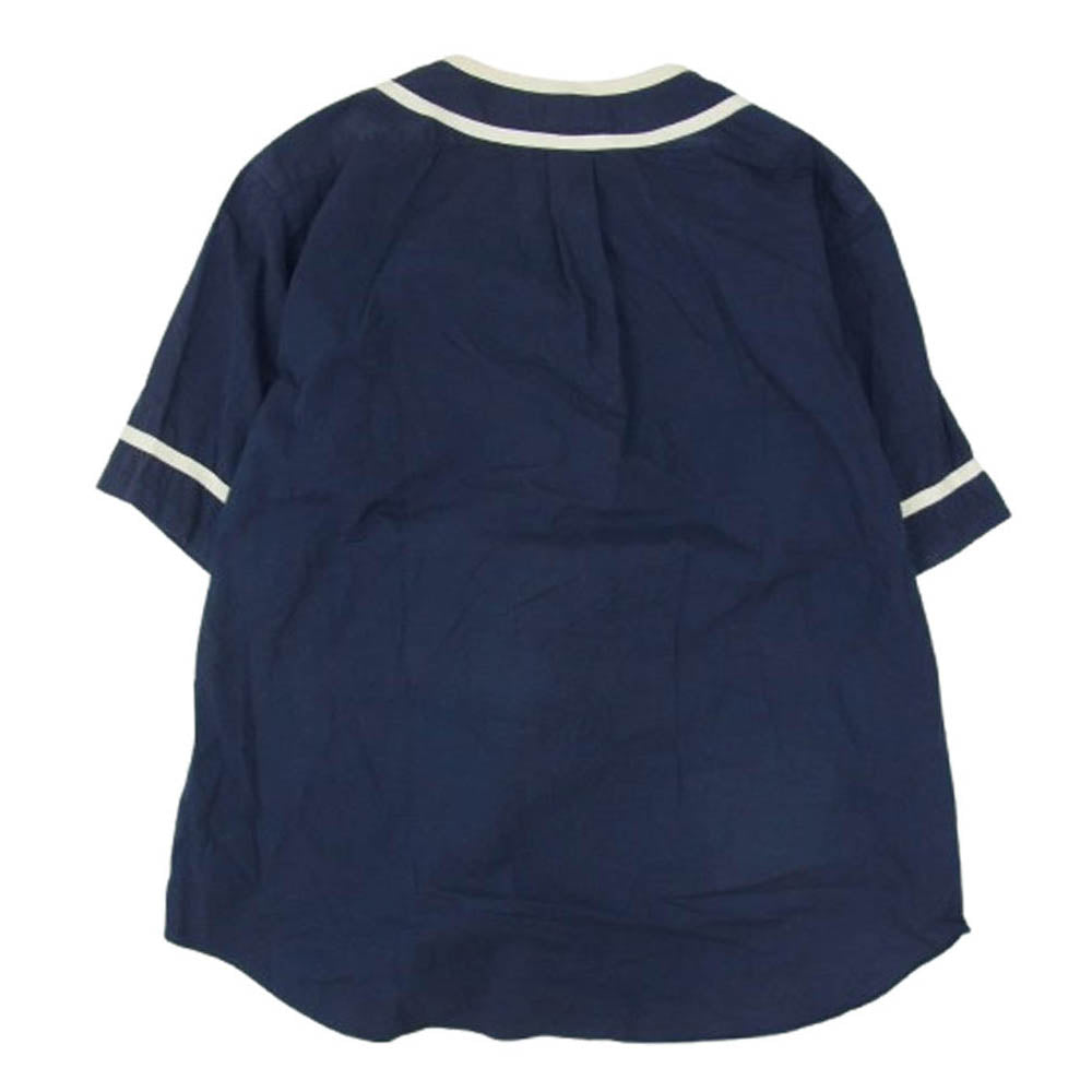 POLO RALPH LAUREN ポロ・ラルフローレン ベースボール シャツ 半袖 刺繍 XXL ネイビー系 XXL【中古】