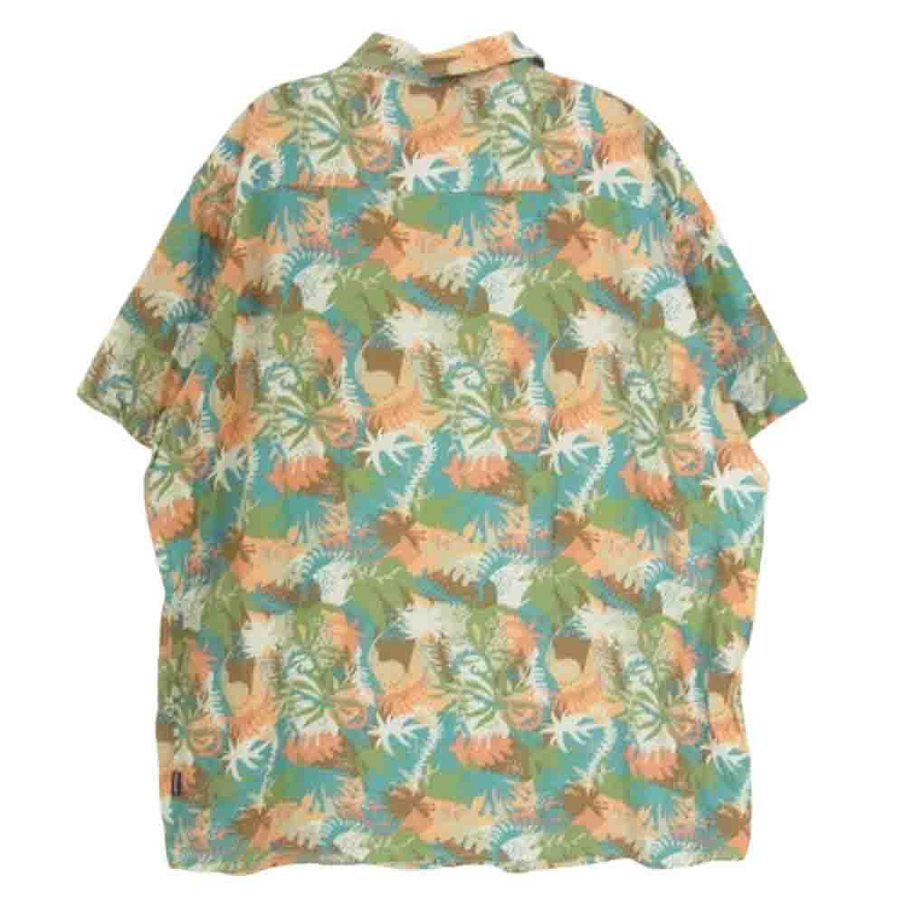 patagonia パタゴニア 19年製 52931 Steersman shirt organic cotton ステアーズマン シャツ オーガニックコットン 半袖 総柄 シャツ マルチカラー系 XXL【中古】