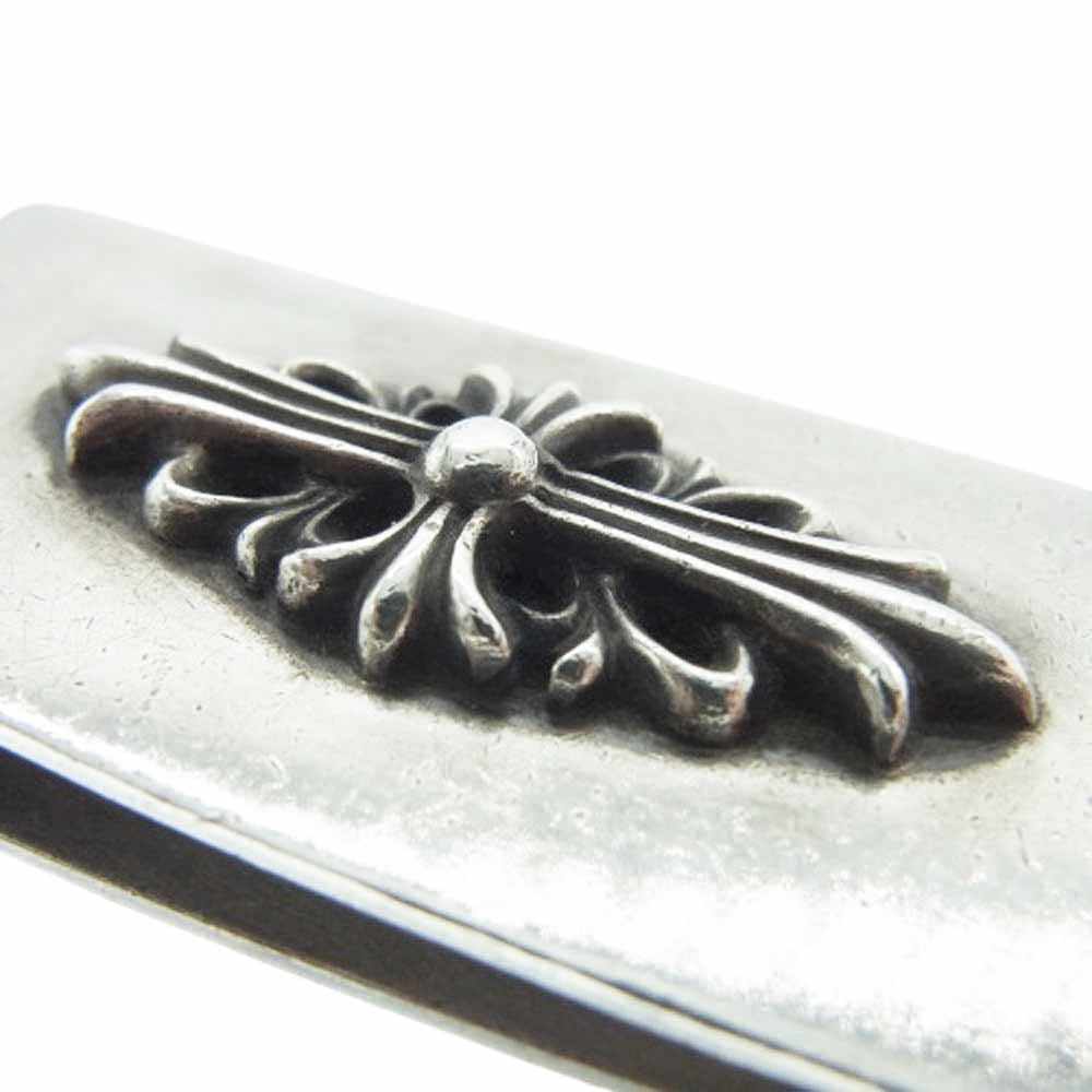 CHROME HEARTS クロムハーツ（原本無） MNY CLIP SM フローラルクロス マネークリップ シルバー系【中古】