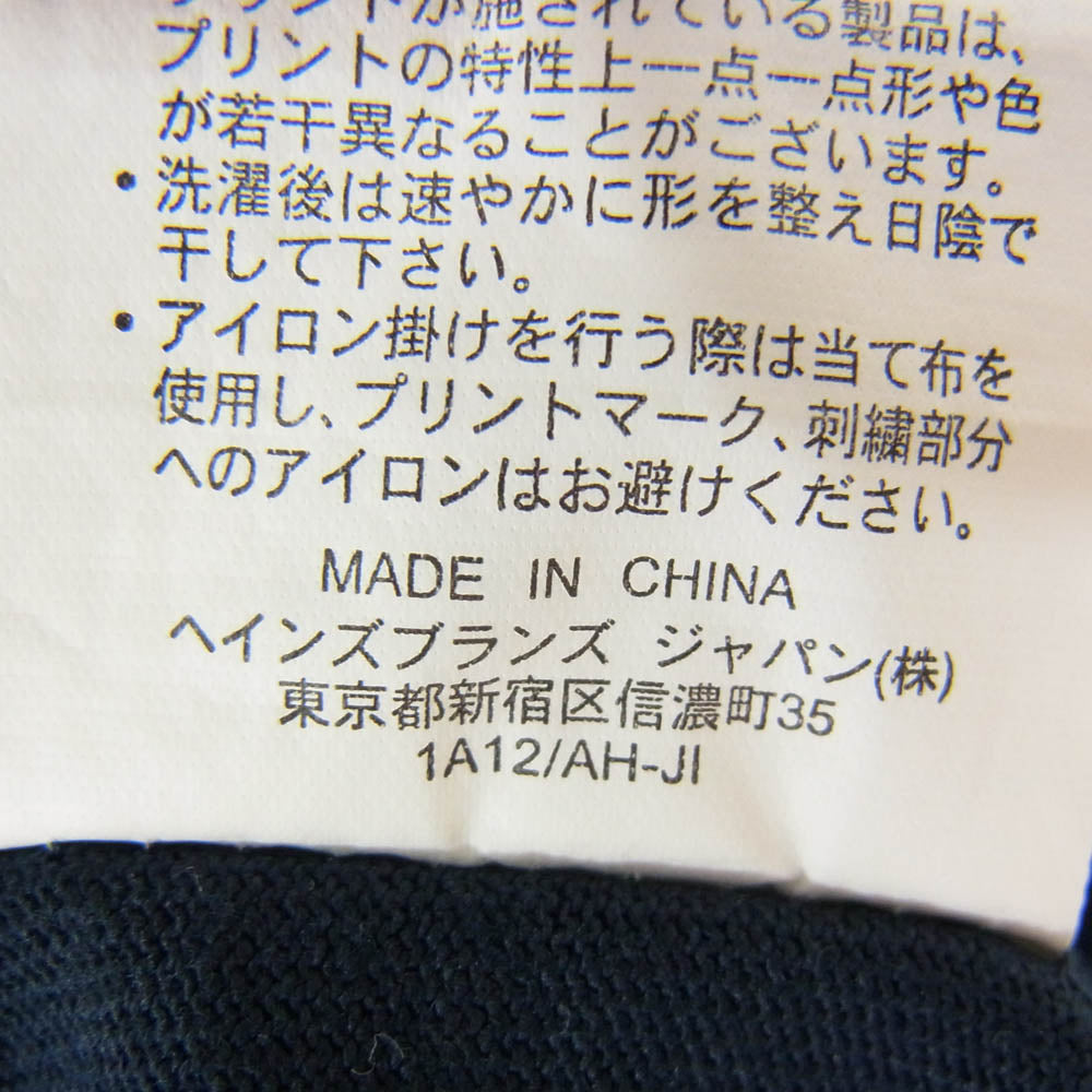 Champion チャンピオン C3-H371 ロゴ 刺繍 半袖 ショートスリーブ Tシャツ ネイビー系 M【中古】