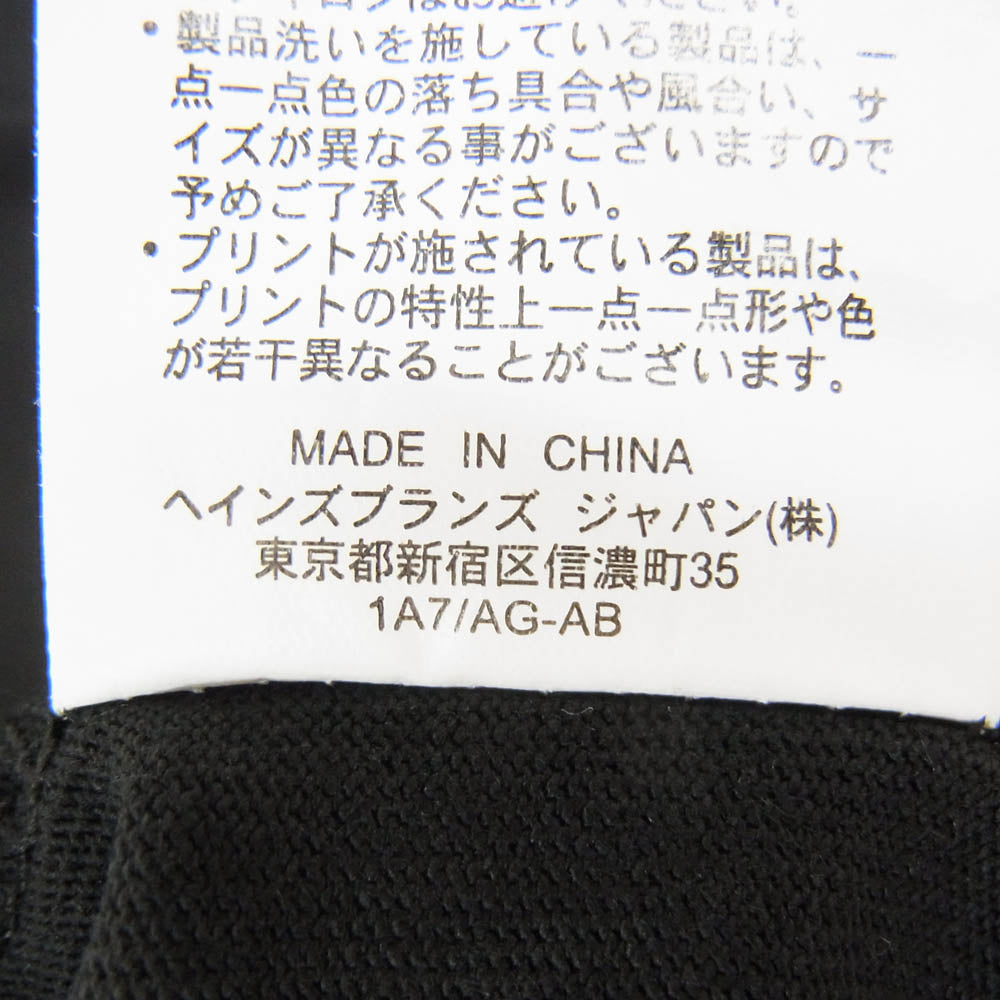 Champion チャンピオン C3-H371 ロゴ 刺繍 ショートスリーブ クルーネック 半袖 Tシャツ ブラック系 M【新古品】【未使用】【中古】