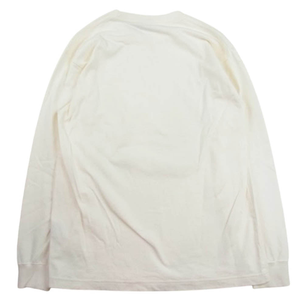 THE NORTH FACE ノースフェイス NT32345 L/S Nuptse Cotton Tee ロングスリーブ ヌプシ コットン 長袖 Tシャツ ホワイト ホワイト系 S【中古】