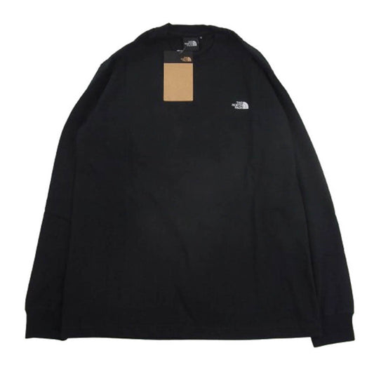 THE NORTH FACE ノースフェイス NT32443 L/S Nuptse Cotton Tee ロングスリーブ ヌプシ コットン 長袖 Tシャツ ブラック ブラック系 S【新古品】【未使用】【中古】