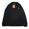 THE NORTH FACE ノースフェイス NT32443 L/S Nuptse Cotton Tee ロングスリーブ ヌプシ コットン 長袖 Tシャツ ブラック ブラック系 S【新古品】【未使用】【中古】