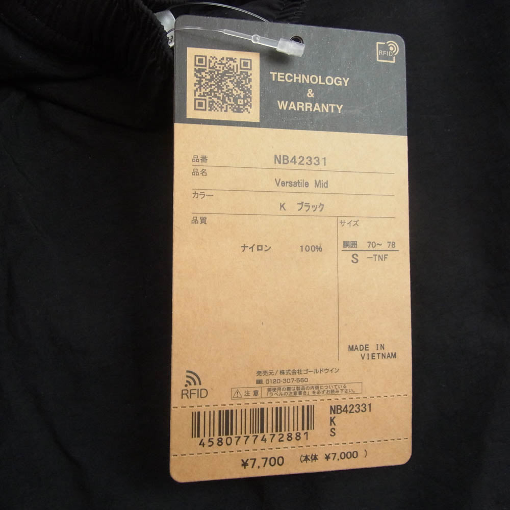 THE NORTH FACE ノースフェイス NB42331 バーサタイルミッド ショートパンツ ショーツ ブラック系 S【美品】【中古】