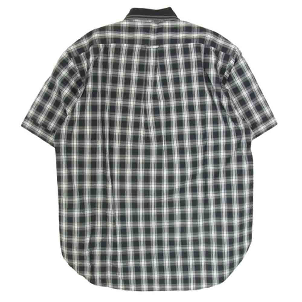 FRED PERRY フレッドペリー FZ4604 チェック 半袖 シャツ ブラック系 S【新古品】【未使用】【中古】