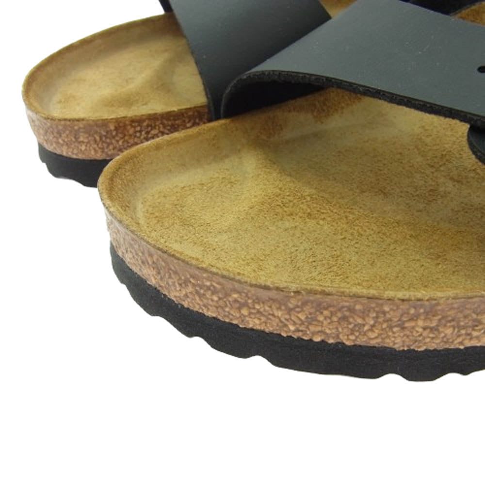 BIRKENSTOCK ビルケンシュトック 51791 ARIZONA アリゾナ レザー サンダル ブラック系 40【極上美品】【中古】