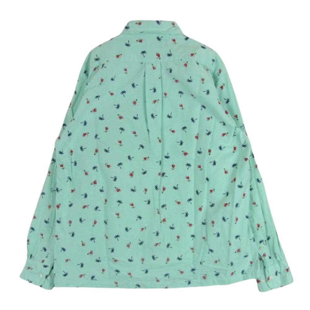 SUN SURF サンサーフ SS24815 HULA DANCER COTTON HAWAIIAN SHIRT フラダンス コットン ハワイアン アロハ シャツ ライトブルー系 M【中古】