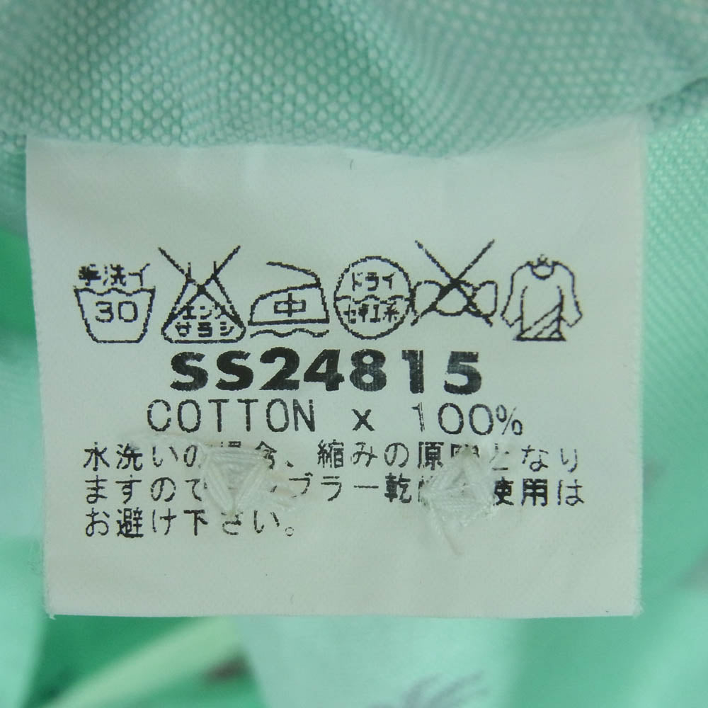 SUN SURF サンサーフ SS24815 HULA DANCER COTTON HAWAIIAN SHIRT フラダンス コットン ハワイアン アロハ シャツ ライトブルー系 M【中古】