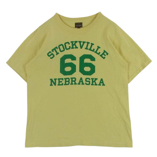 The REAL McCOY'S ザリアルマッコイズ 66 プリント 半袖 Tシャツ イエロー系 グリーン系 M 38【中古】