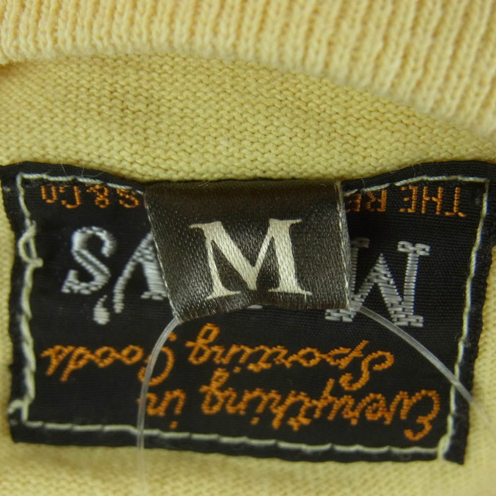 The REAL McCOY'S ザリアルマッコイズ 66 プリント 半袖 Tシャツ イエロー系 グリーン系 M 38【中古】