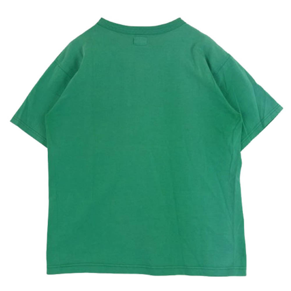 The REAL McCOY'S ザリアルマッコイズ 66 プリント 半袖 Tシャツ グリーン系 ホワイト系 M 38【中古】