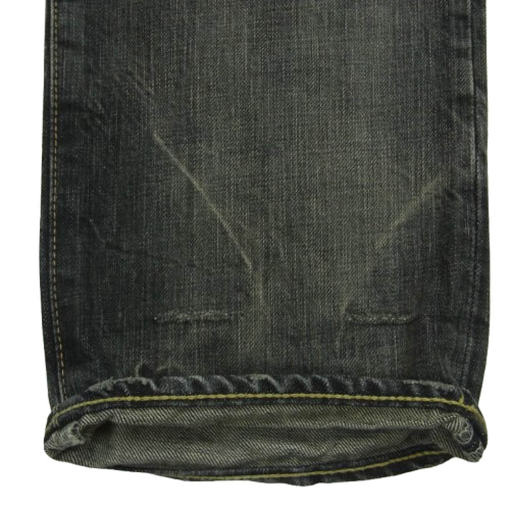 HYSTERIC GLAMOUR ヒステリックグラマー ダメージ加工 スタッズ ボタンフライ デニム パンツ 日本製 グレー系 30【中古】