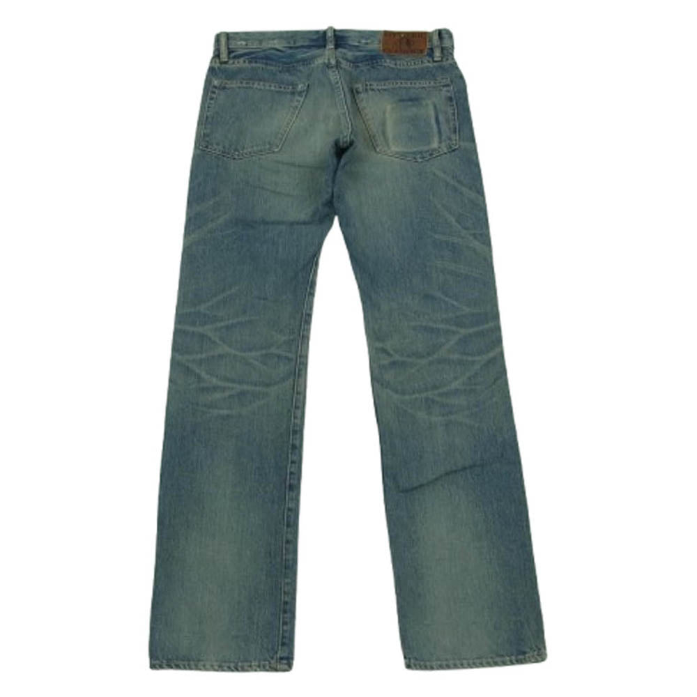HYSTERIC GLAMOUR ヒステリックグラマー 0204AP06 CPR加工 クラッシュ スタッズ リペア ボタンフライ デニム パンツ インディゴブルー系 30【中古】