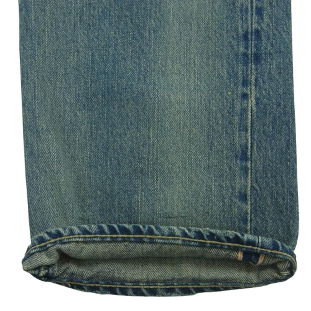 HYSTERIC GLAMOUR ヒステリックグラマー 0204AP06 CPR加工 クラッシュ スタッズ リペア ボタンフライ デニム パンツ インディゴブルー系 30【中古】