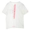 CHROME HEARTS クロムハーツ（原本無） NEON PINK STRIPE LOGO TEE ネオン ピンク ストライプ ロゴ 半袖 Tシャツ ホワイト ホワイト系 L【中古】