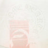 CHROME HEARTS クロムハーツ（原本無） NEON PINK STRIPE LOGO TEE ネオン ピンク ストライプ ロゴ 半袖 Tシャツ ホワイト ホワイト系 L【中古】