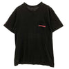 CHROME HEARTS クロムハーツ（原本無） NEON PINK STRIPE LOGO TEE ネオン ピンク ストライプ ロゴ 半袖 Tシャツ ブラック ブラック系 L【中古】