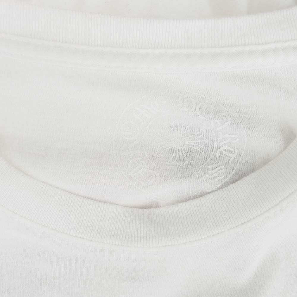 CHROME HEARTS クロムハーツ（原本無） CH T-SHRT バック 英字 プリント 半袖 Tシャツ Lサイズ ホワイト系 L【中古】