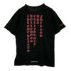 CHROME HEARTS クロムハーツ（原本無） FUCK YOU USA STRIPE LOGO S/S TEE 英字プリント ファックユー ネオン ストライプロゴ クルーネック 半袖 Tシャツ ブラック ブラック系 L【中古】