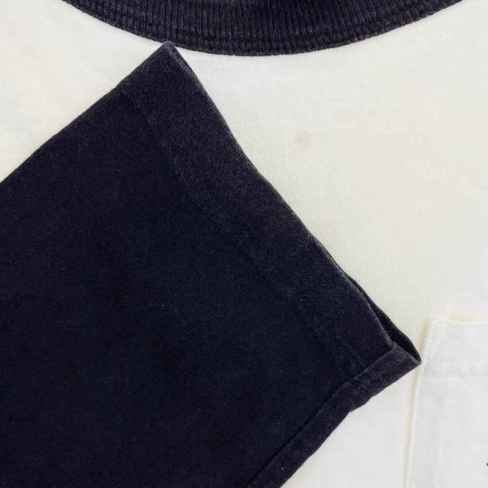 CHROME HEARTS クロムハーツ（原本無） Cemetery Cross セメタリークロスパックプリント CHクロスプリントポケット付き ラグランスリーブ 七分袖 Tシャツ オフホワイト系 S【中古】