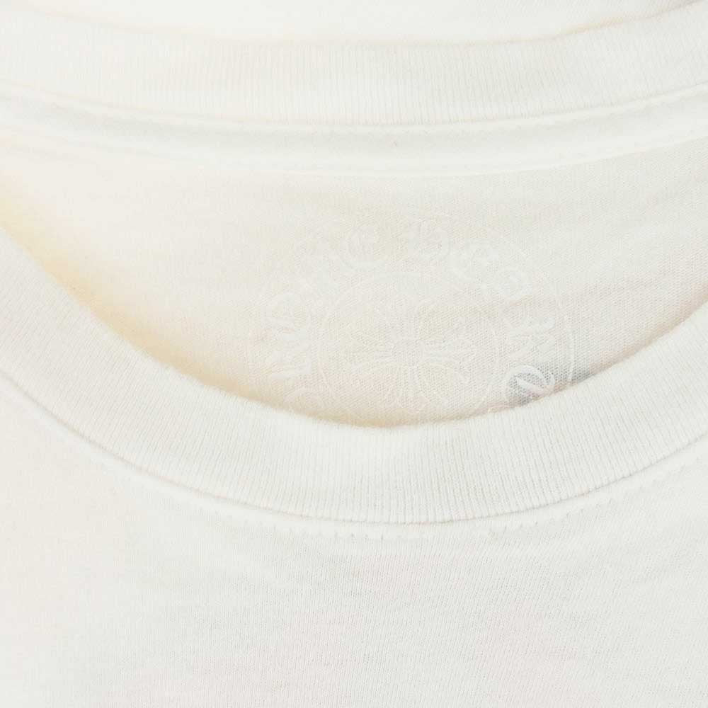 CHROME HEARTS クロムハーツ（原本無） Striped Dagger L/S TEE ストライプ ダガー ロングスリーブ 長袖 Tシャツ ホワイト ホワイト系 L【中古】