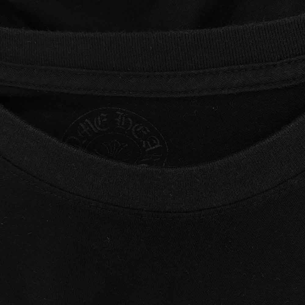 CHROME HEARTS クロムハーツ（原本無） Striped Dagger L/S TEE ストライプ ダガー ロングスリーブ 長袖 Tシャツ ブラック ブラック系 L【中古】
