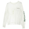 CHROME HEARTS クロムハーツ（原本無） Back Cemetery Cross Tee バック セメタリー クロス 長袖 Tシャツ ホワイト ホワイト系 L【中古】